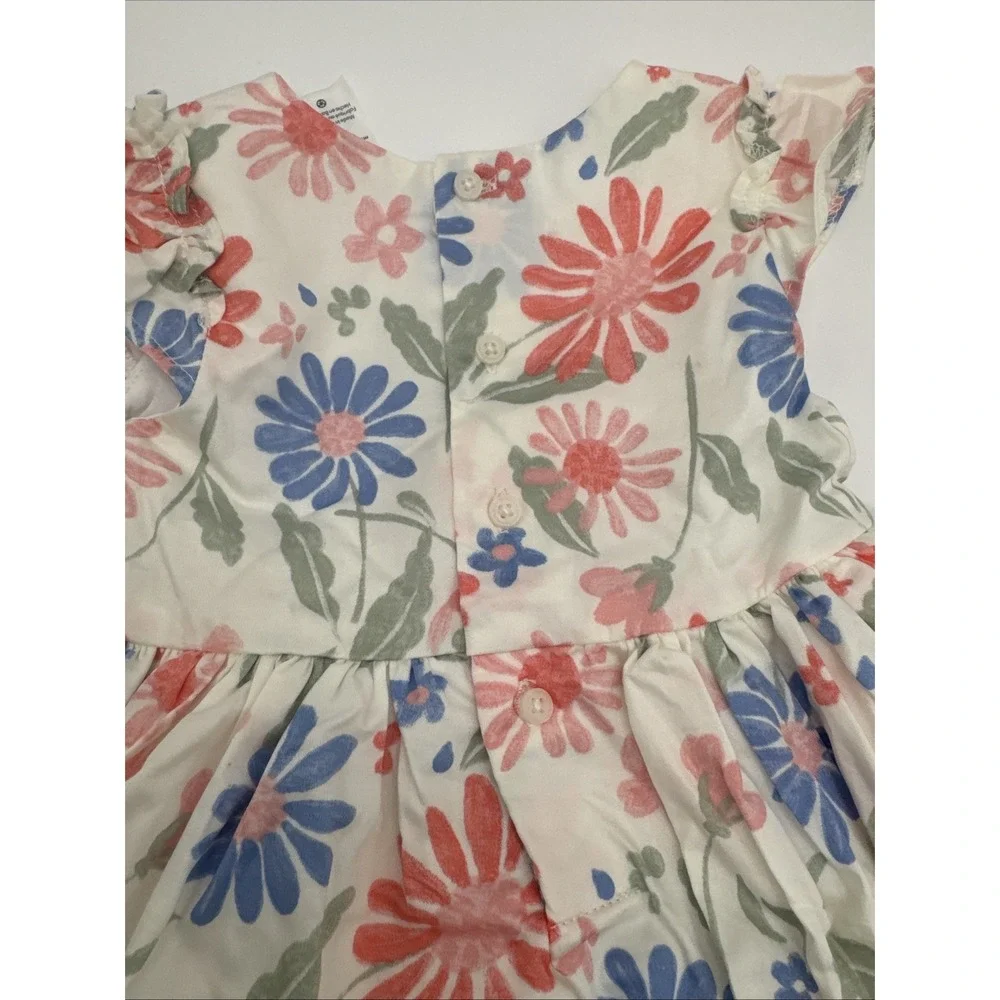 Carters Ivory With‎ Flowers 9 Month Baby Dress  Brand New